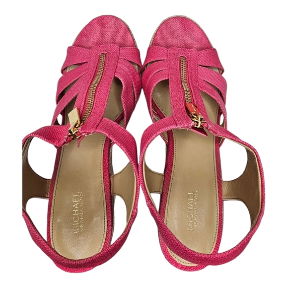 MICHAEL Michael Kors Berkley Wedge Heel Sandals, Pink, Size 10M - Picture 6 of 8
